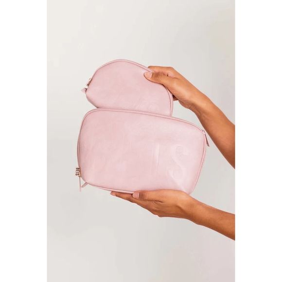 ONE DAY SALE!! NWT Beis Cosmetic Pouch Set in atlas pink - Picture 7 of 8